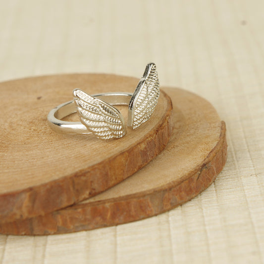 Anello Aperto Ala d'Angelo da Donna, Lega, Geometrico, Punk, Dolce Freddo, Minimalista, Austero, Individualista, Anello alla Moda