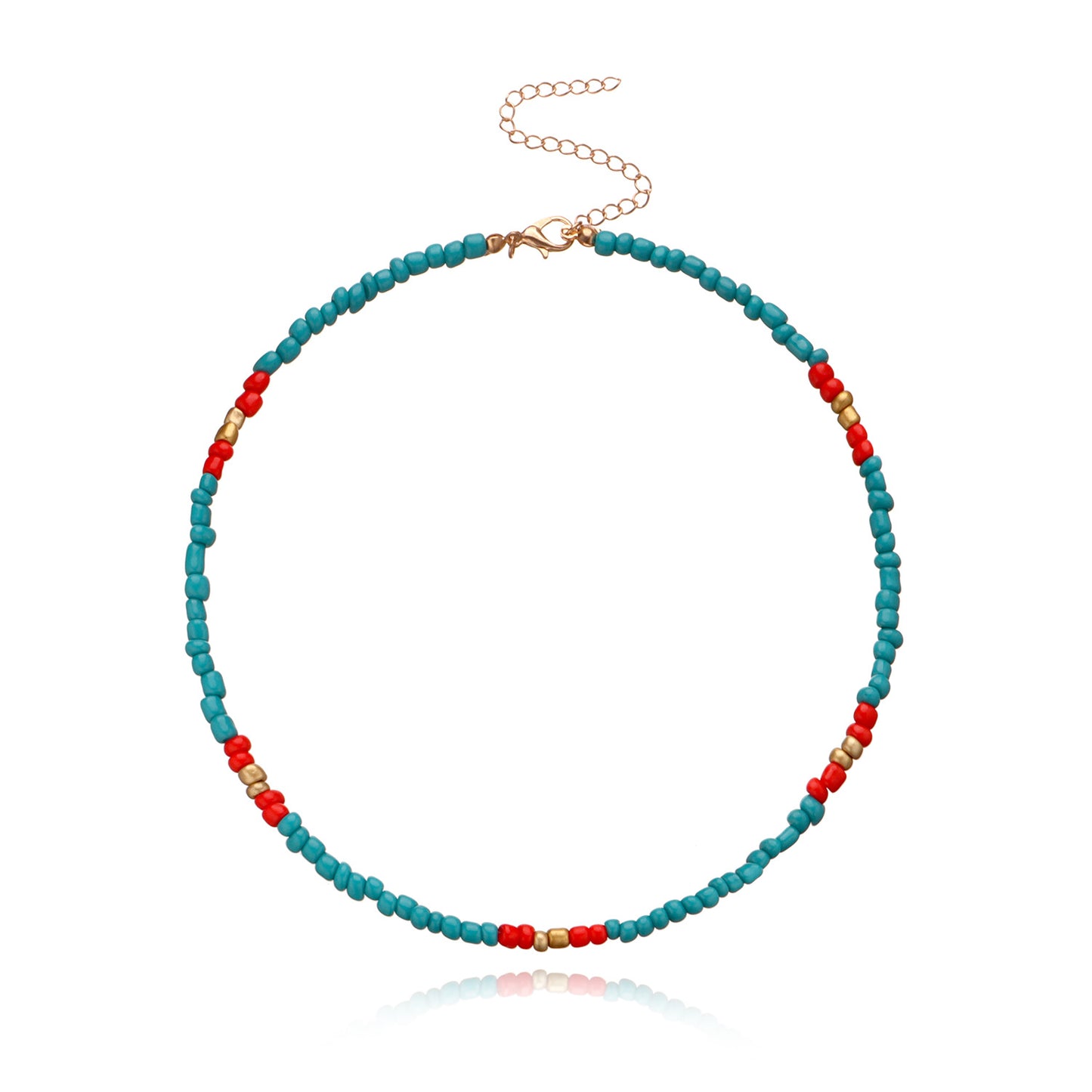 Colorful Seed Bead Necklace for Women, Butterfly and Star Design, Alloy Chain, Fish Line Style, Vintage Aesthetic, Elegant Jewelry for European and American Markets