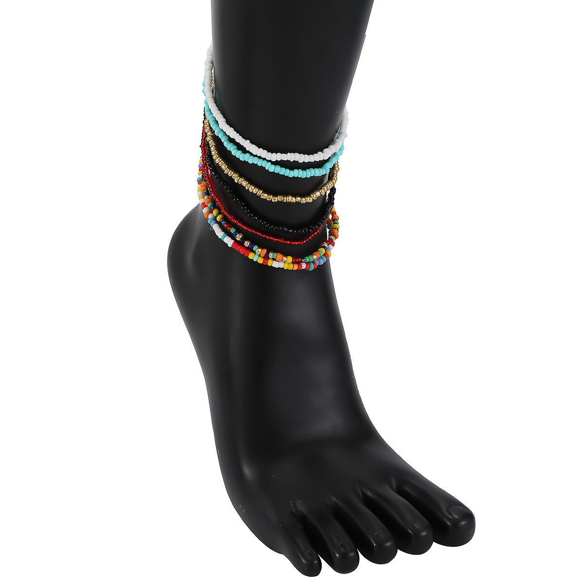 Minimalist Geometric Handmade Ceramic Bead Elastic Bracelet for Women - Bohemian Style, Travel Souvenir Gift