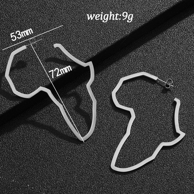 Orecchini da donna in acciaio inossidabile placcato oro geometrici