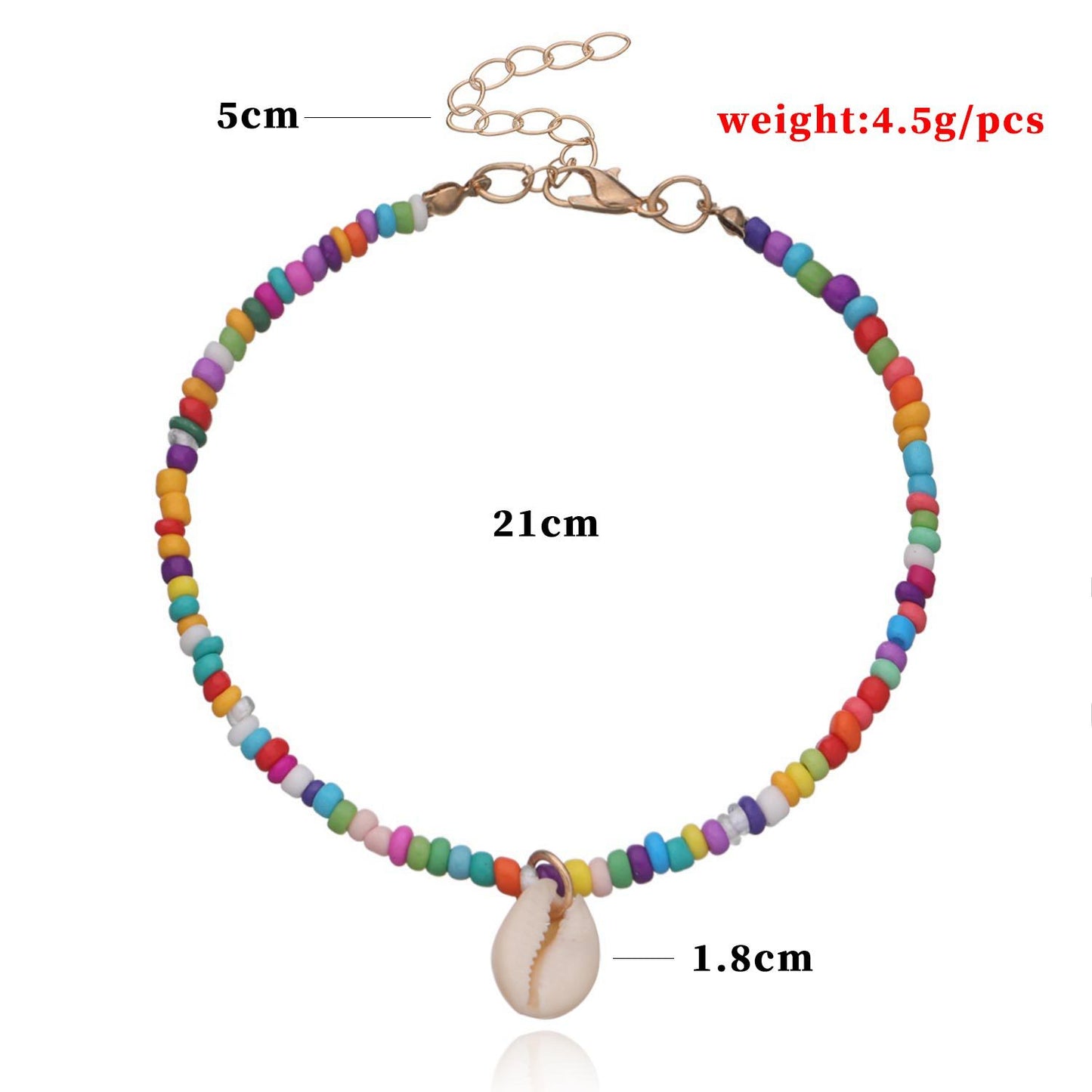 European Style Alloy Butterfly Heart Star Anklet for Women with Mother of Pearl Inlay, Fashion Foot Jewelry