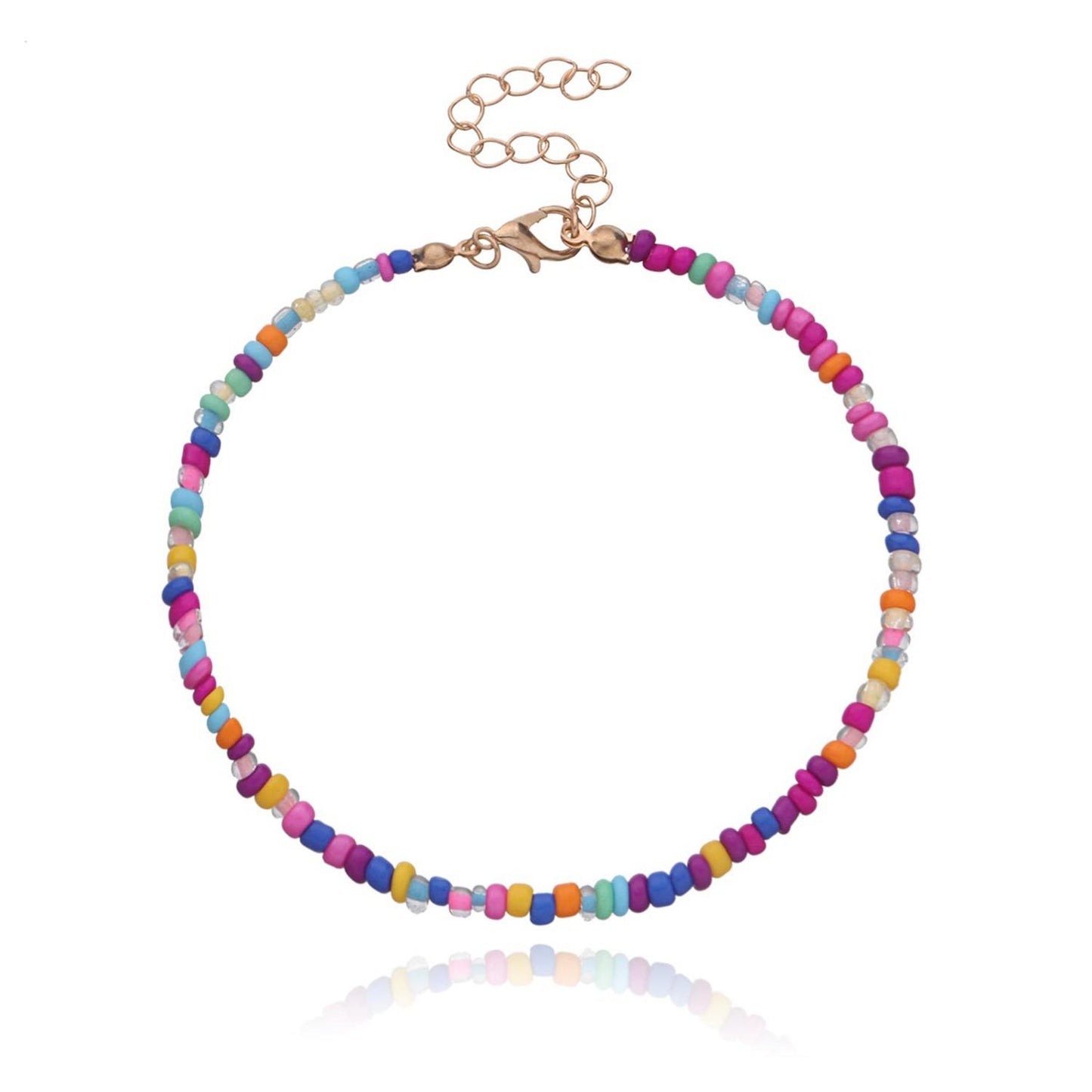 European Style Alloy Butterfly Heart Star Anklet for Women with Mother of Pearl Inlay, Fashion Foot Jewelry