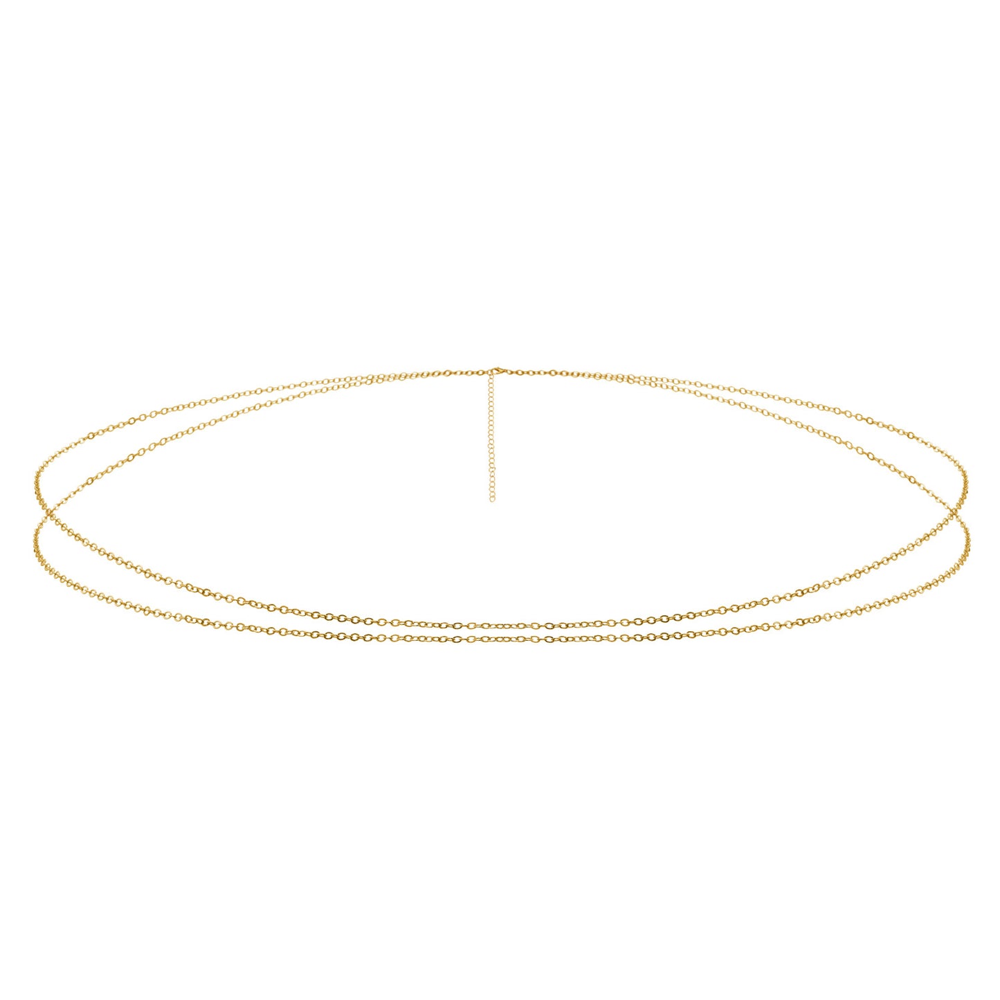 Geometric Double Layer Metal Body Chain for Women
