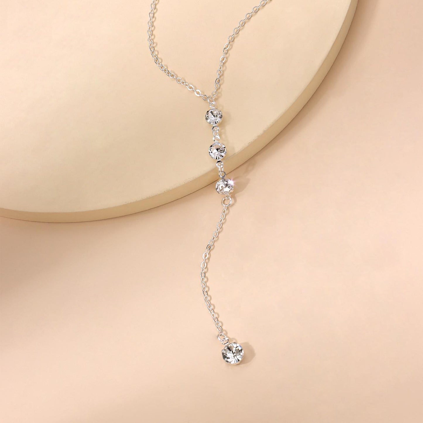 Fashion Spring Clavicle Necklace for Women with Cross Pendant Alloy Layered Jewelry