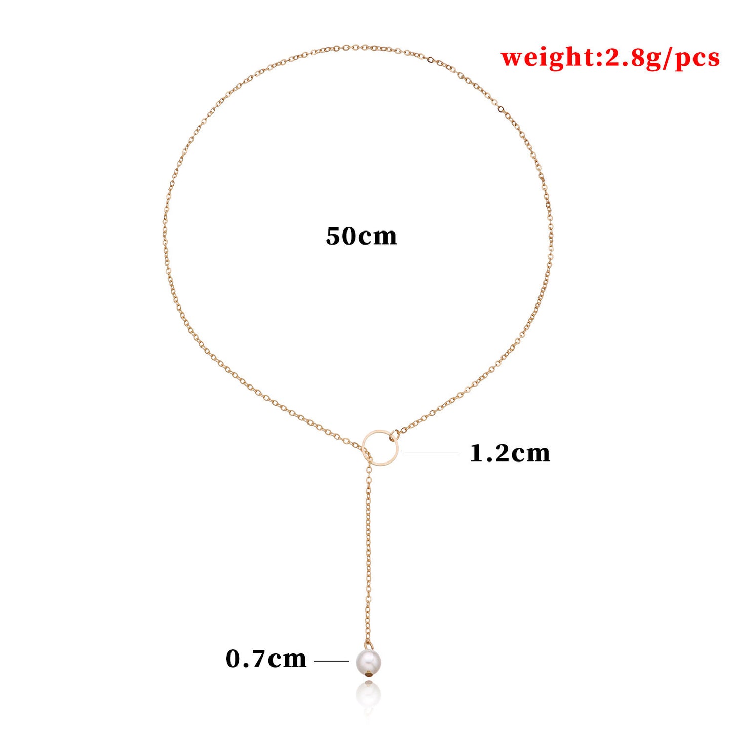 Spring Turquoise Pearl Drop Alloy Plated Long Clavicle Necklace for Women