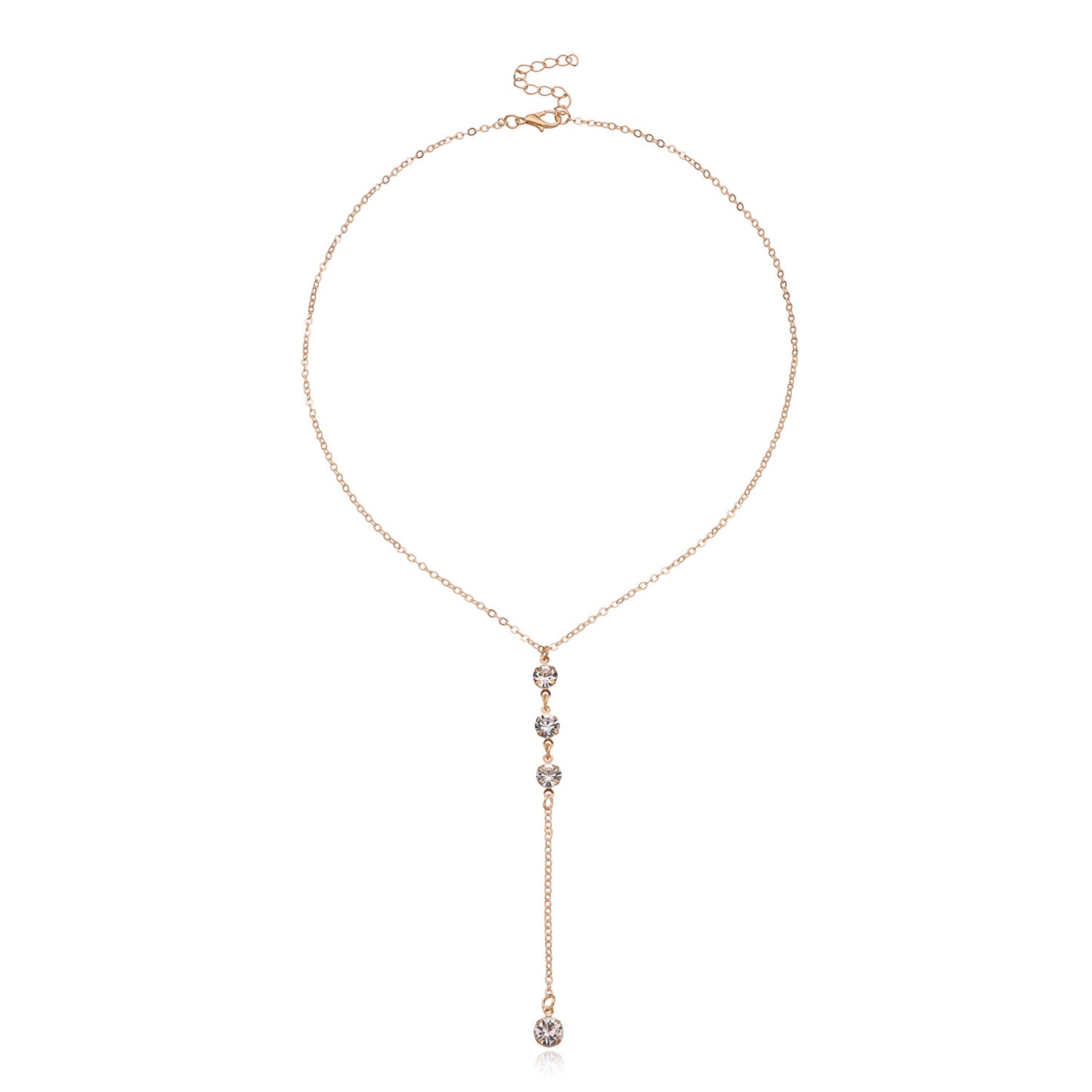 Fashion Spring Clavicle Necklace for Women with Cross Pendant Alloy Layered Jewelry