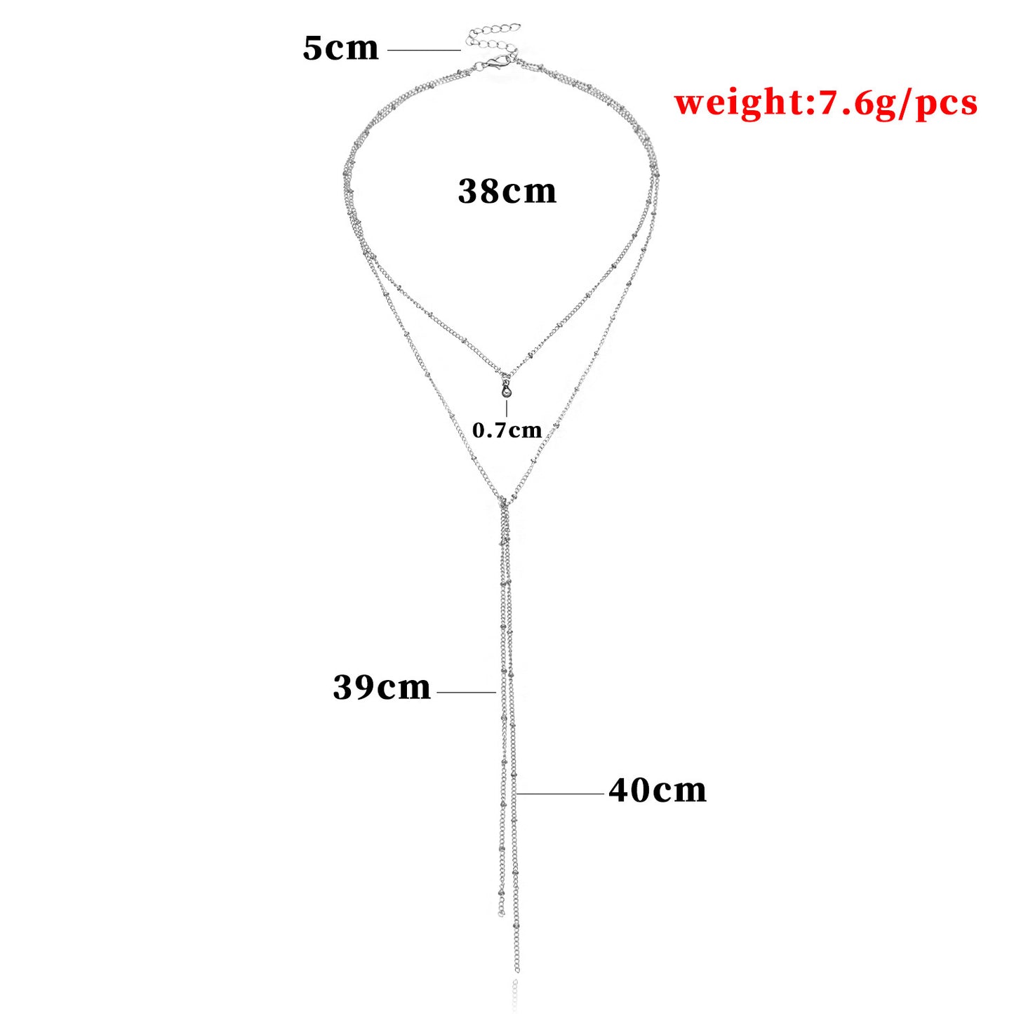Women's Geometric Bell Pendant Necklace Alloy Long Layered Choker Style Fashion Jewelry