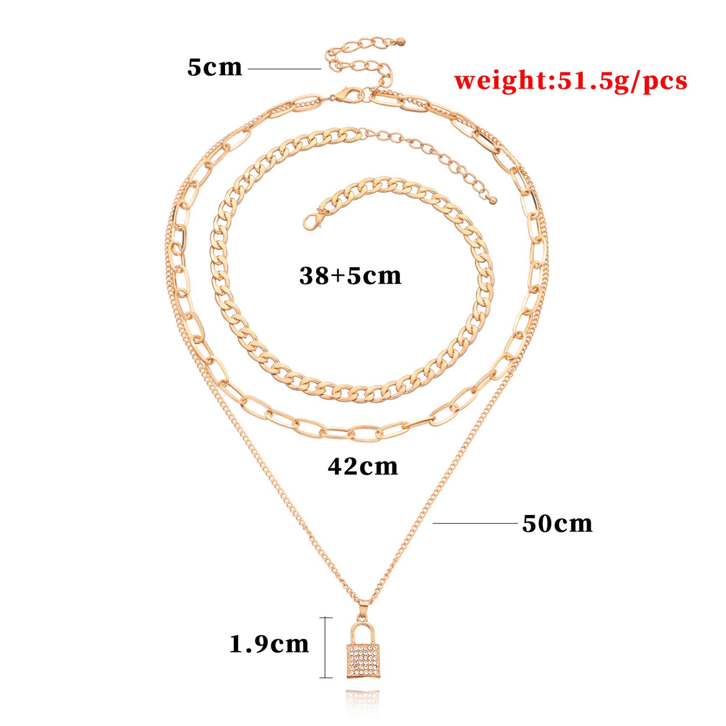 Geometric Alloy Rhinestone Cross Chain Necklace for Women Vintage Luxury Statement Jewelry
