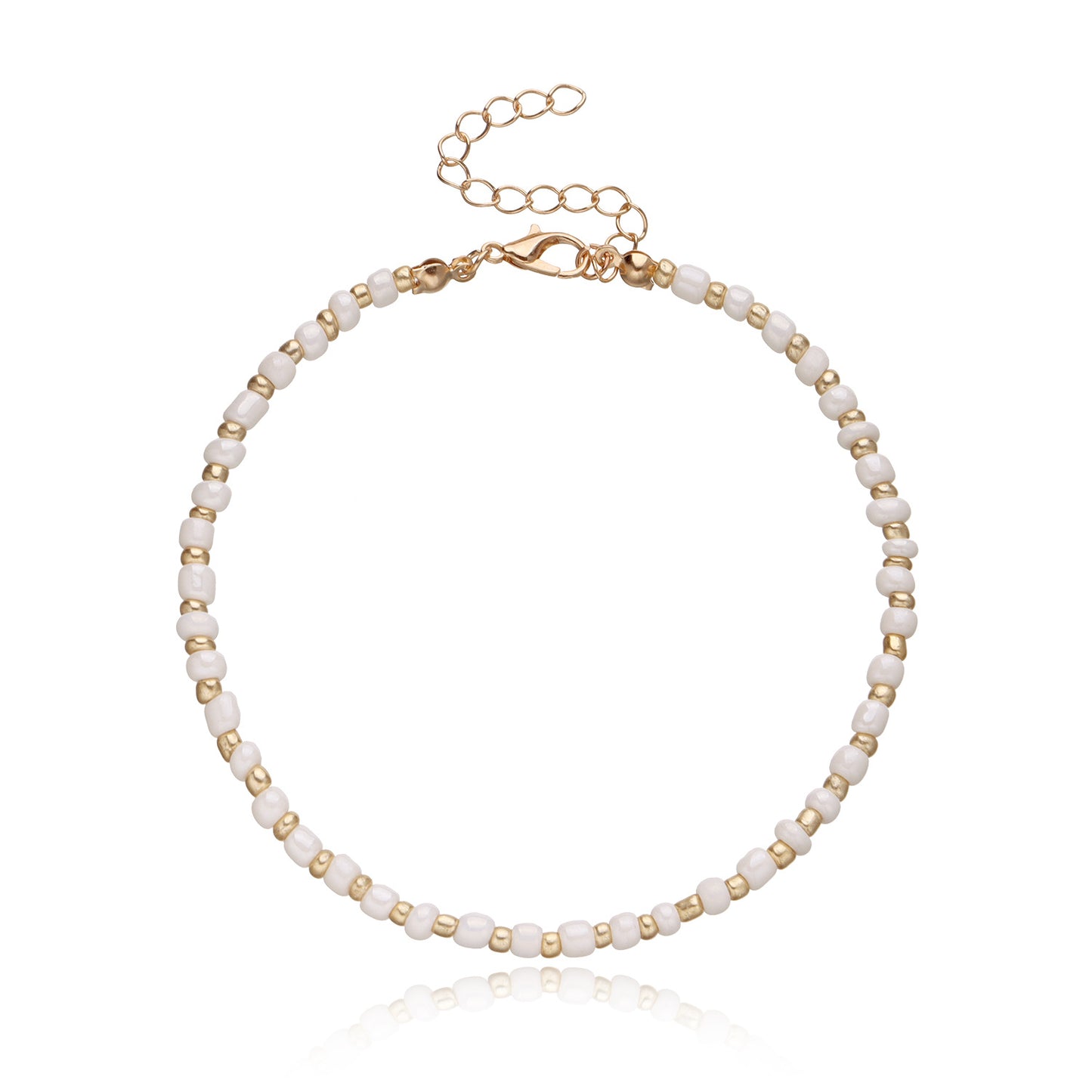 Geometric Alloy Foot Chain for Women, Rhinestone Pendant Anklet Set, European Style Fashion Jewelry, Gift for Wedding Travel Memorabilia Employee Appreciation