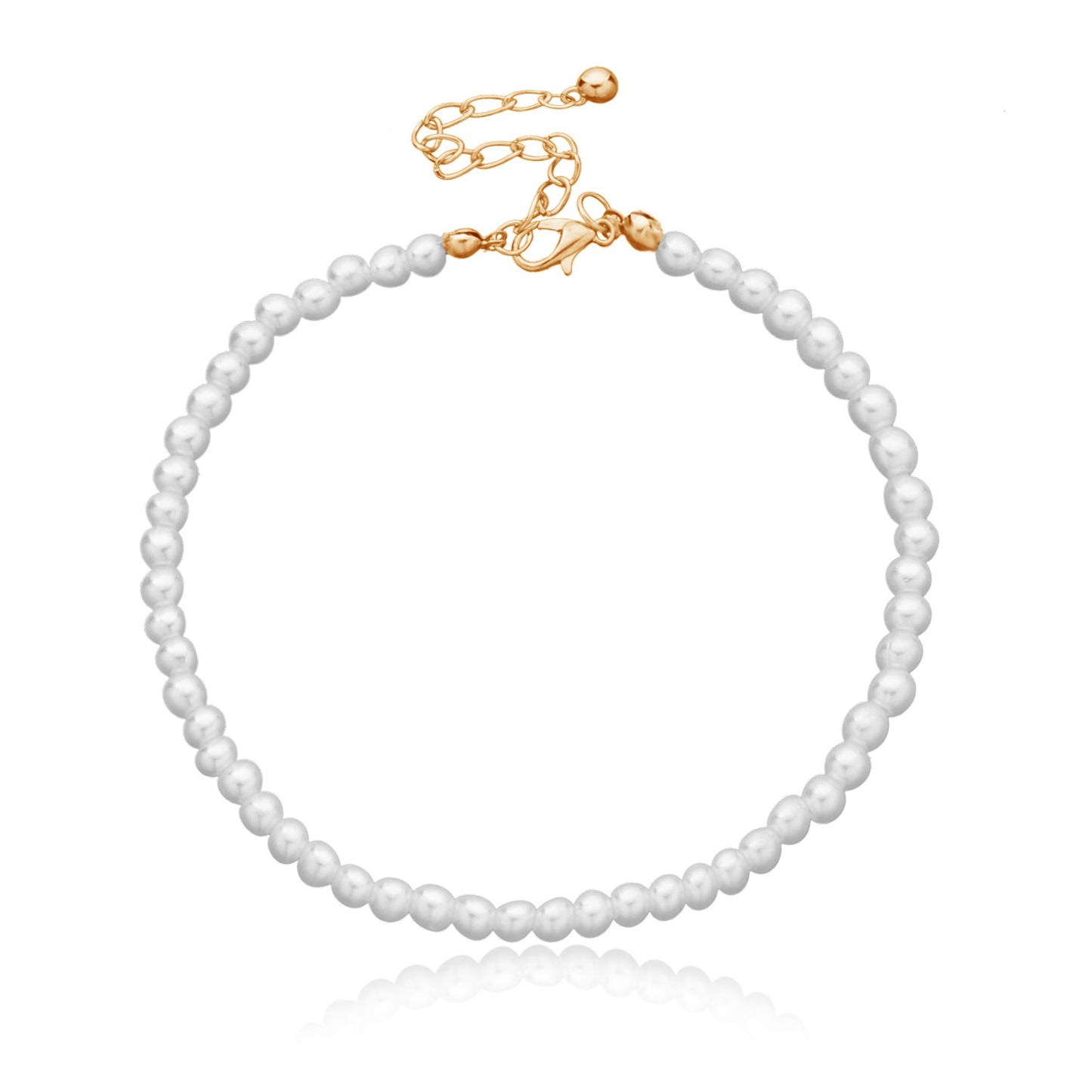 Minimalist Pearl Women's Chain Bracelet Handmade Hip-Hop Style Beach Jewelry for Wedding Travel Gift