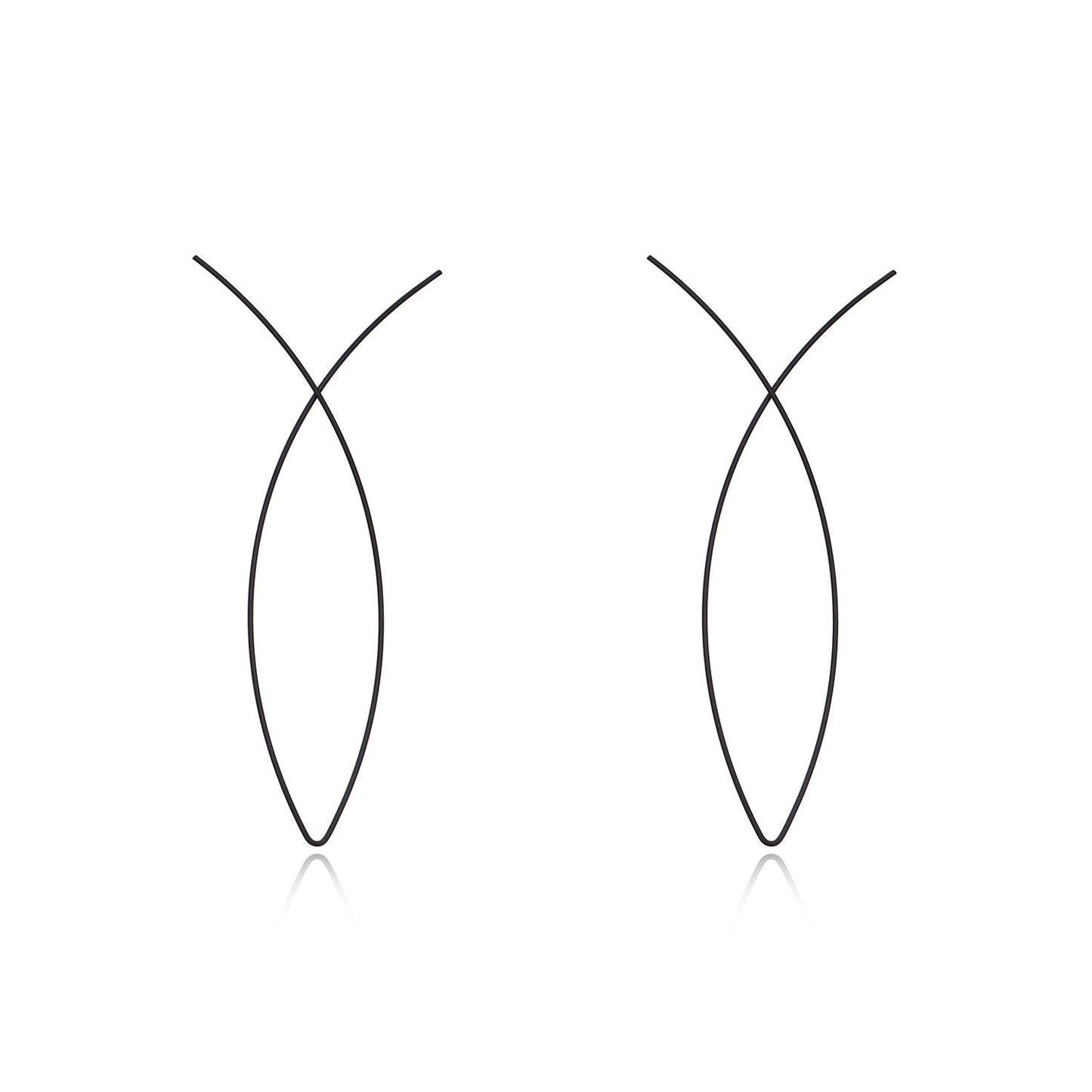 Modern Geometric Abstract Art Fishwire Drop Earrings for Women Minimalist Fashion Jewelry
