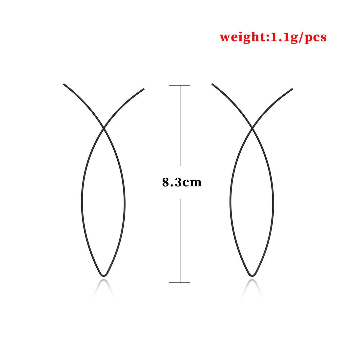 Modern Geometric Abstract Art Fishwire Drop Earrings for Women Minimalist Fashion Jewelry