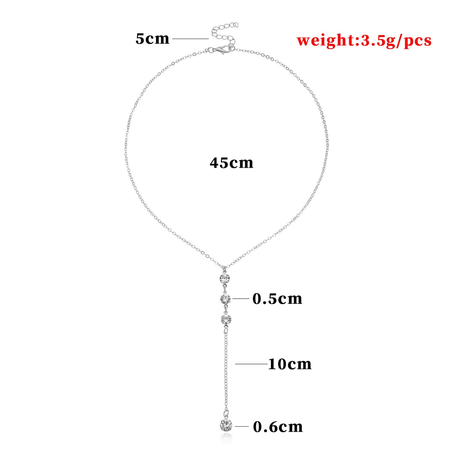 Fashion Spring Clavicle Necklace for Women with Cross Pendant Alloy Layered Jewelry