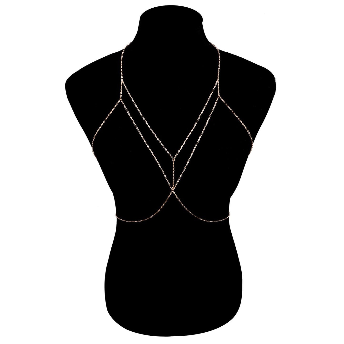 Body Chain for Women Geometric Style Alloy Plated Jewelry