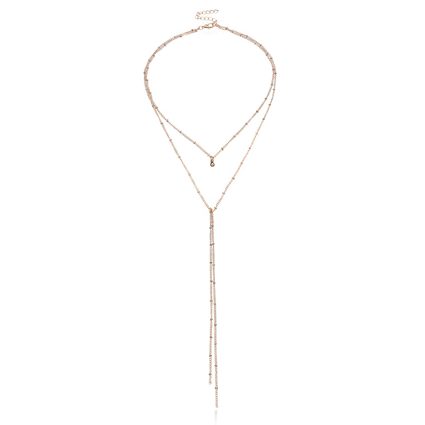 Women's Geometric Bell Pendant Necklace Alloy Long Layered Choker Style Fashion Jewelry