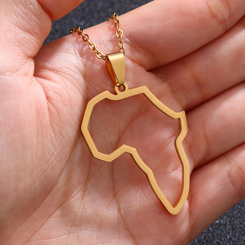 Collar con colgante geométrico de acero inoxidable y titanio para pareja, estilo hip-hop, para hombre y mujer, con cadena O, regalo informal de moda
