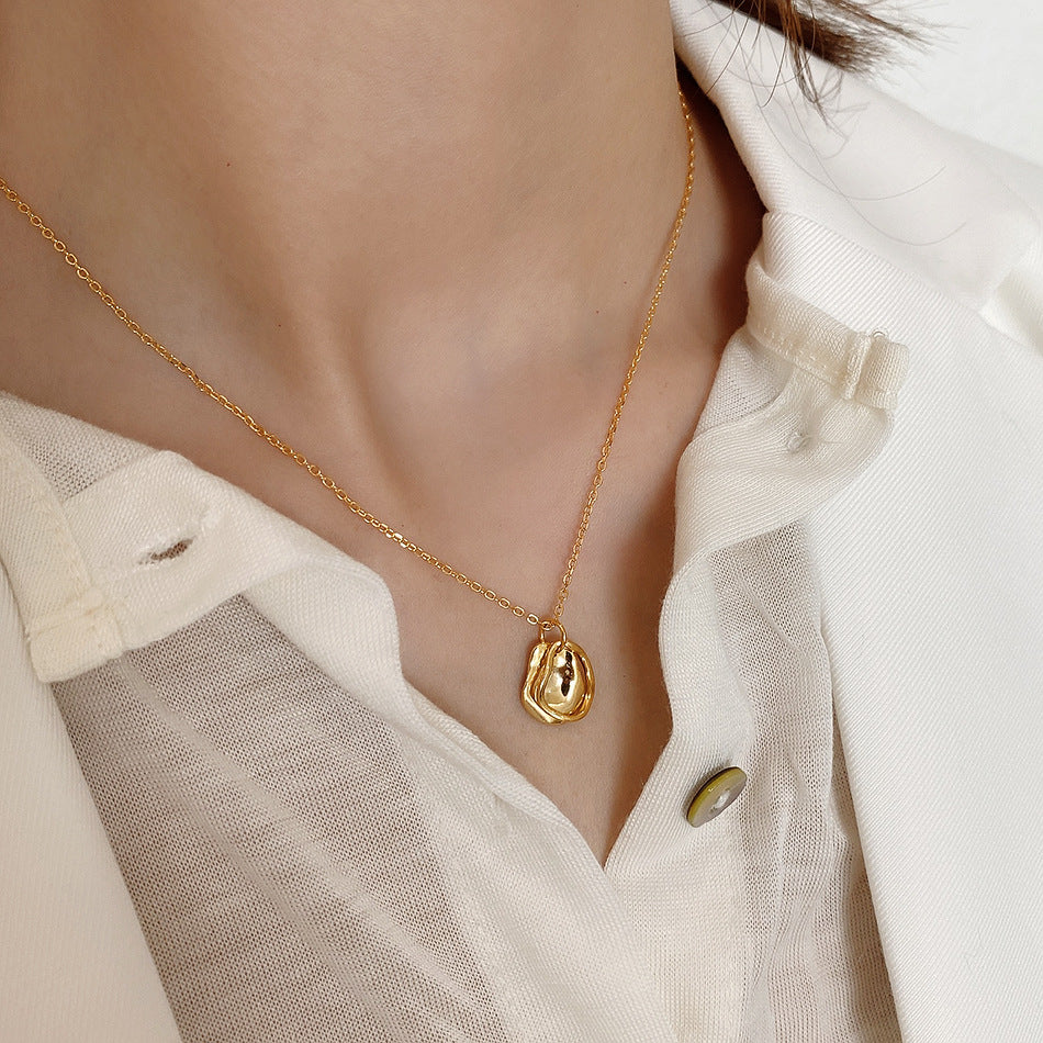 Minimalist Sweet 925 Sterling Silver Geometric Plated Necklace