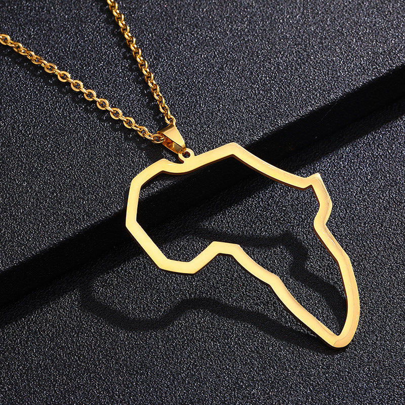 Collar con colgante geométrico de acero inoxidable y titanio para pareja, estilo hip-hop, para hombre y mujer, con cadena O, regalo informal de moda