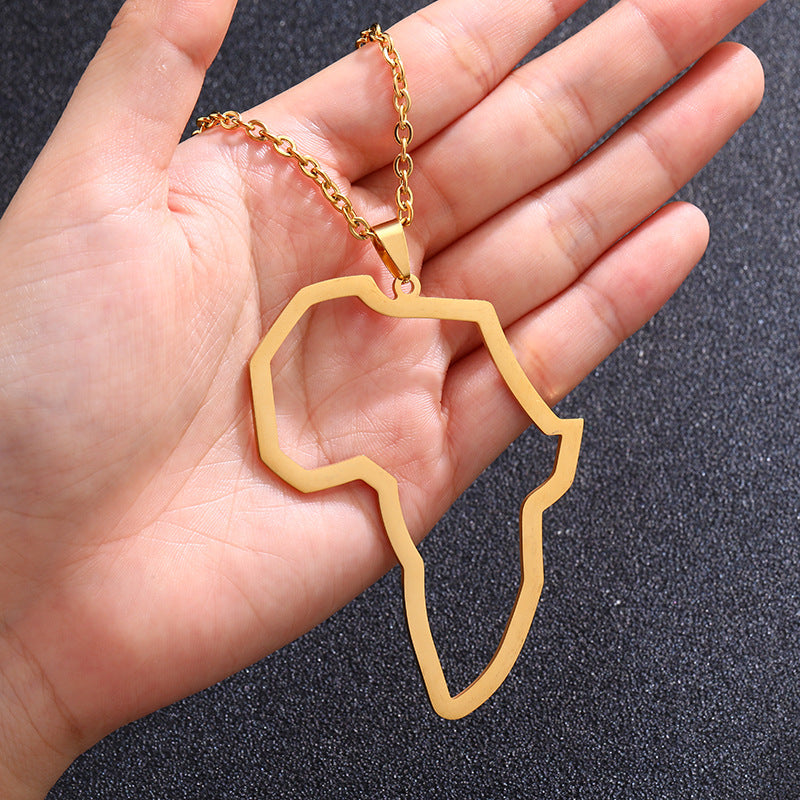 Collar con colgante geométrico de acero inoxidable y titanio para pareja, estilo hip-hop, para hombre y mujer, con cadena O, regalo informal de moda