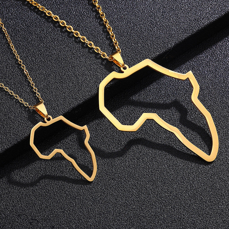 Collar con colgante geométrico de acero inoxidable y titanio para pareja, estilo hip-hop, para hombre y mujer, con cadena O, regalo informal de moda