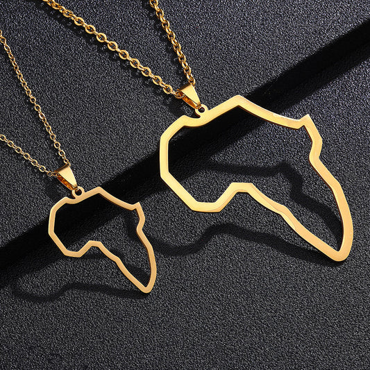 Collana con Pendente di Coppia Hip-Hop Geometrica in Acciaio Inossidabile e Acciaio al Titanio per Uomo Donna, Regalo Casual alla Moda con Catena a O