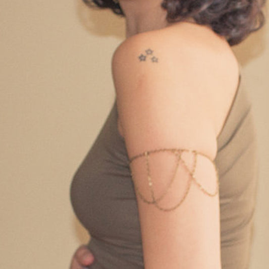 Pulsera de Cadena con Flecos Minimalista para Mujer, Aleación Hecha a Mano, Joyería de Brazalete