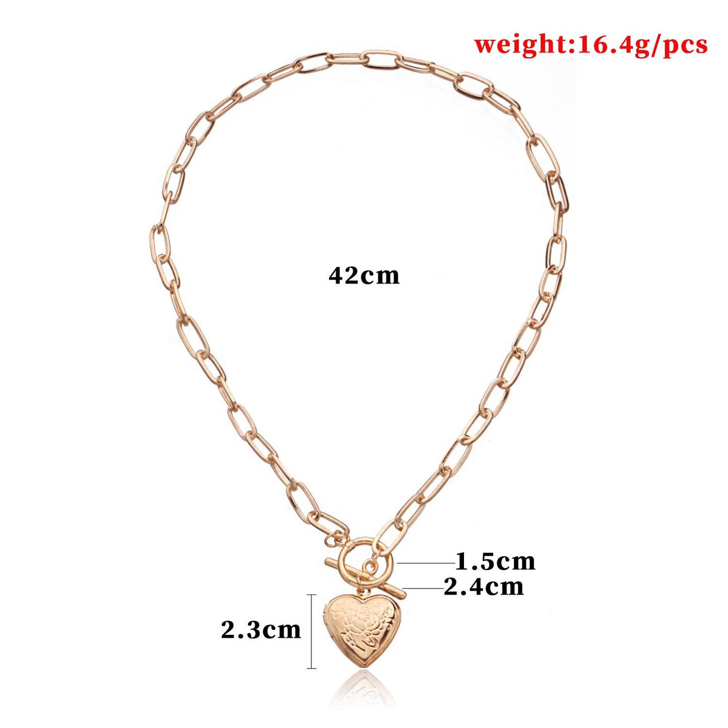 Minimalist Heart Pendant Necklace for Women, Alloy Snake Chain with Plating, Elegant Simple Style, Fashion Jewelry