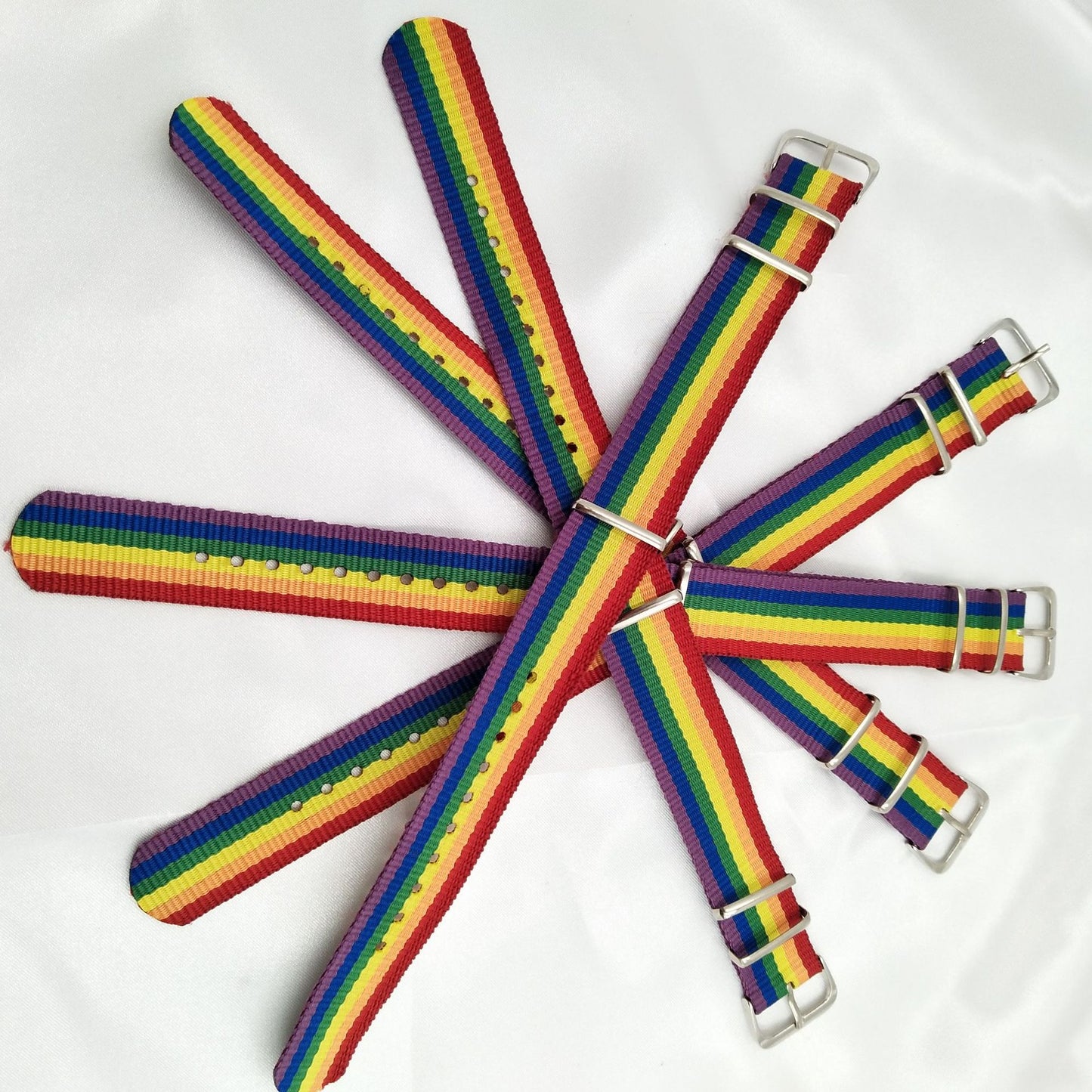 Sweet Rainbow Nylon Handmade Bracelet Unisex