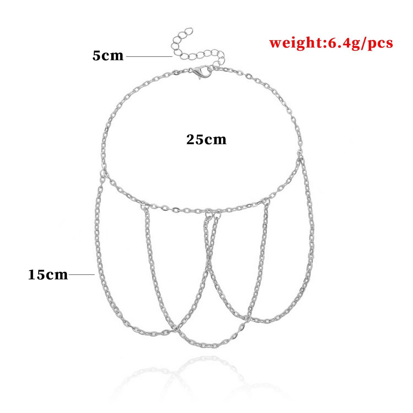 Minimalist Fringe Chain Bracelet for Women Alloy Handmade Arm Cuff Jewelry
