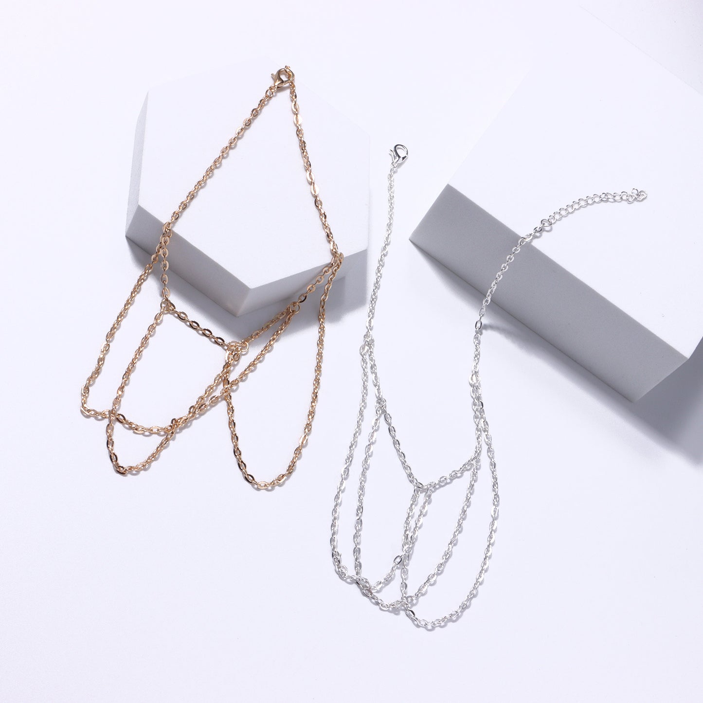 Minimalist Fringe Chain Bracelet for Women Alloy Handmade Arm Cuff Jewelry