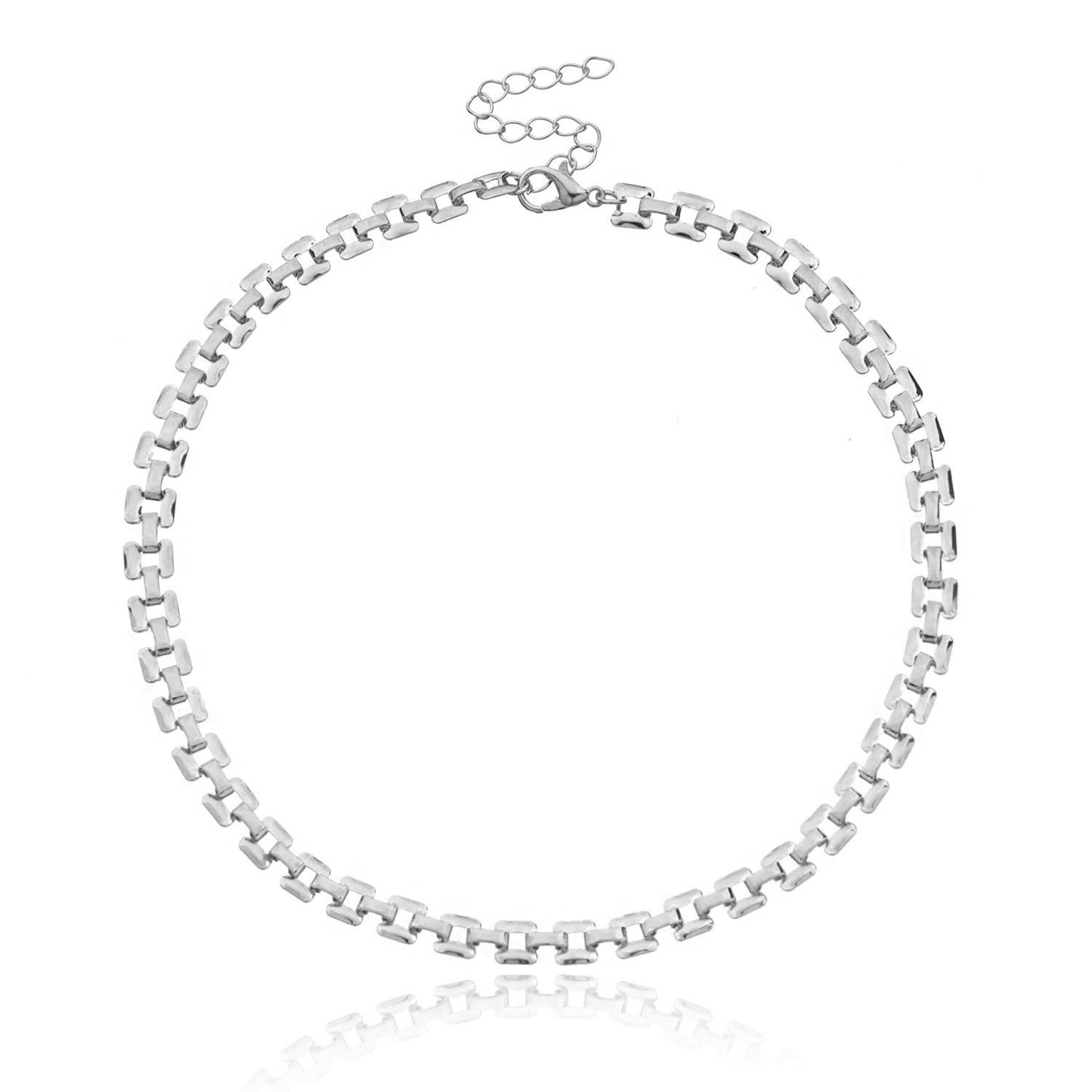 Geometric Pendant Necklace for Women, Alloy Jewelry with Plated Finish, Fashionable Minimalist Chain Accessory
