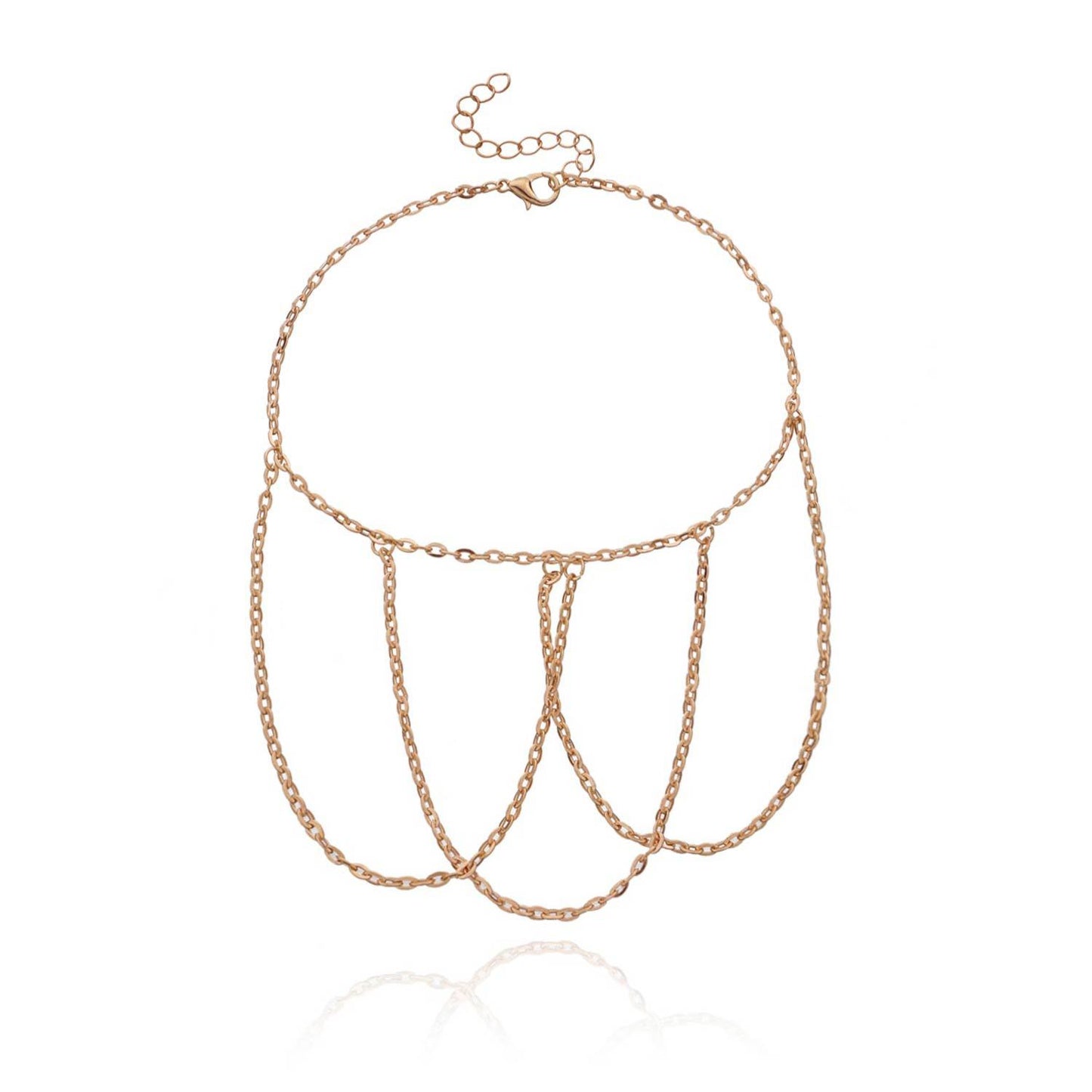 Minimalist Fringe Chain Bracelet for Women Alloy Handmade Arm Cuff Jewelry