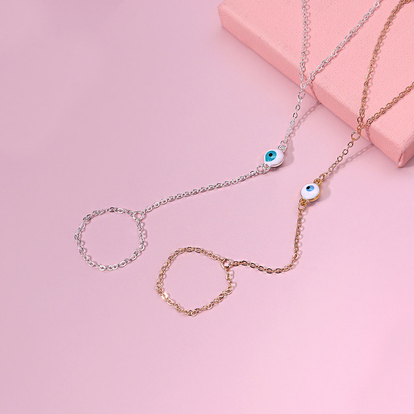 Geometric Women's Alloy Minimalist Hand Chain with Plating - Elegant Jewelry for Travel Souvenir, Exhibition, Promotion, Employee Gift, Anniversary, Business Gifting, Opening Ceremony