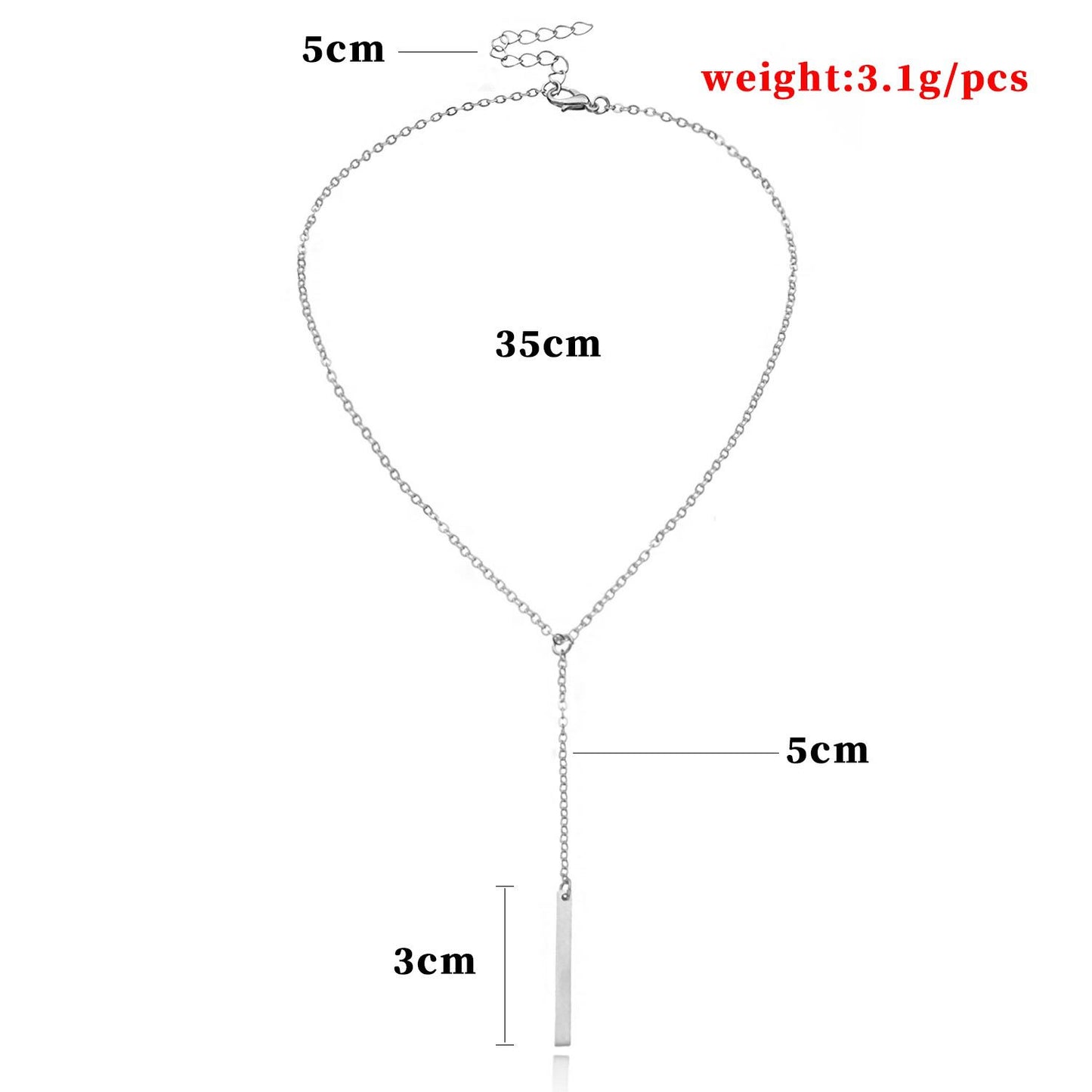 Minimalist Vintage Geometric Alloy Cross Chain Necklace for Women