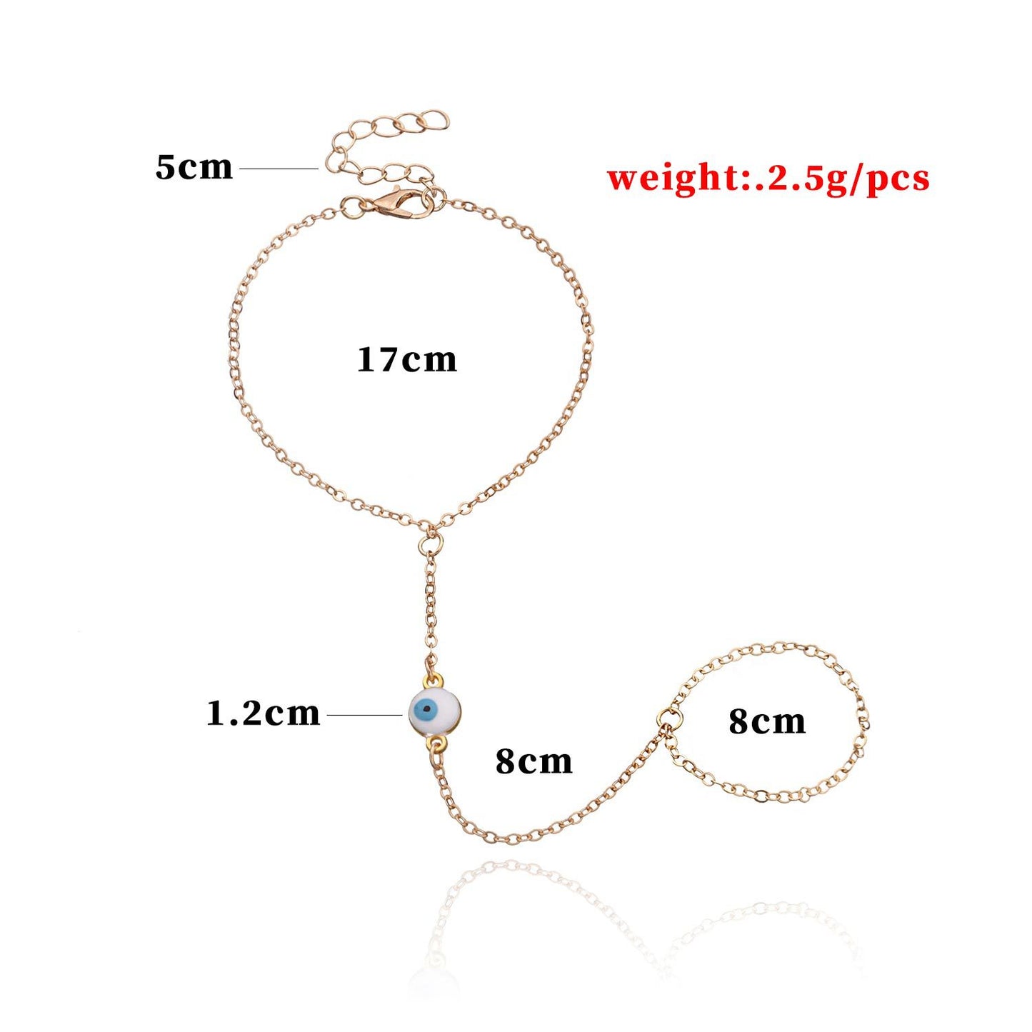Geometric Women's Alloy Minimalist Hand Chain with Plating - Elegant Jewelry for Travel Souvenir, Exhibition, Promotion, Employee Gift, Anniversary, Business Gifting, Opening Ceremony