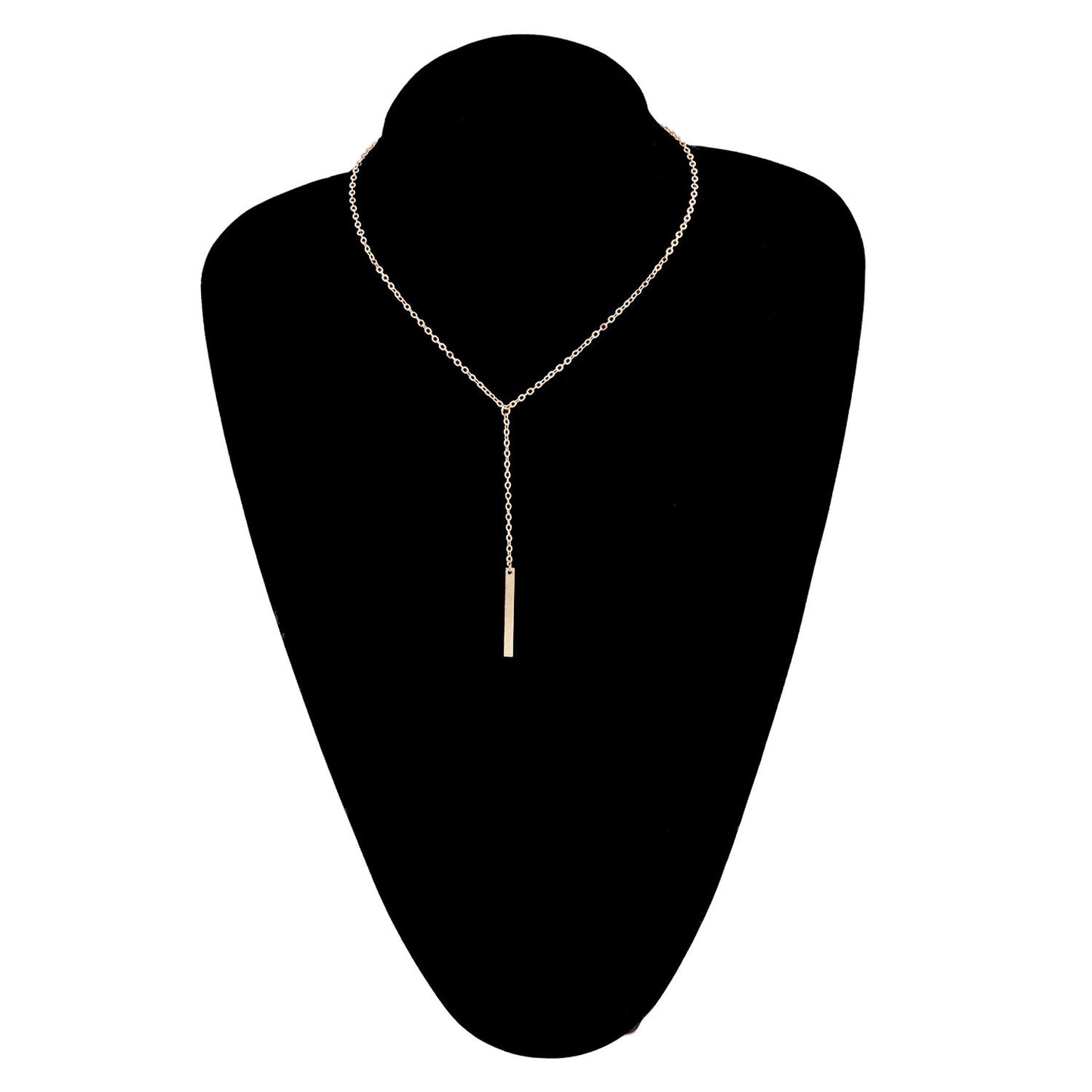 Minimalist Vintage Geometric Alloy Cross Chain Necklace for Women