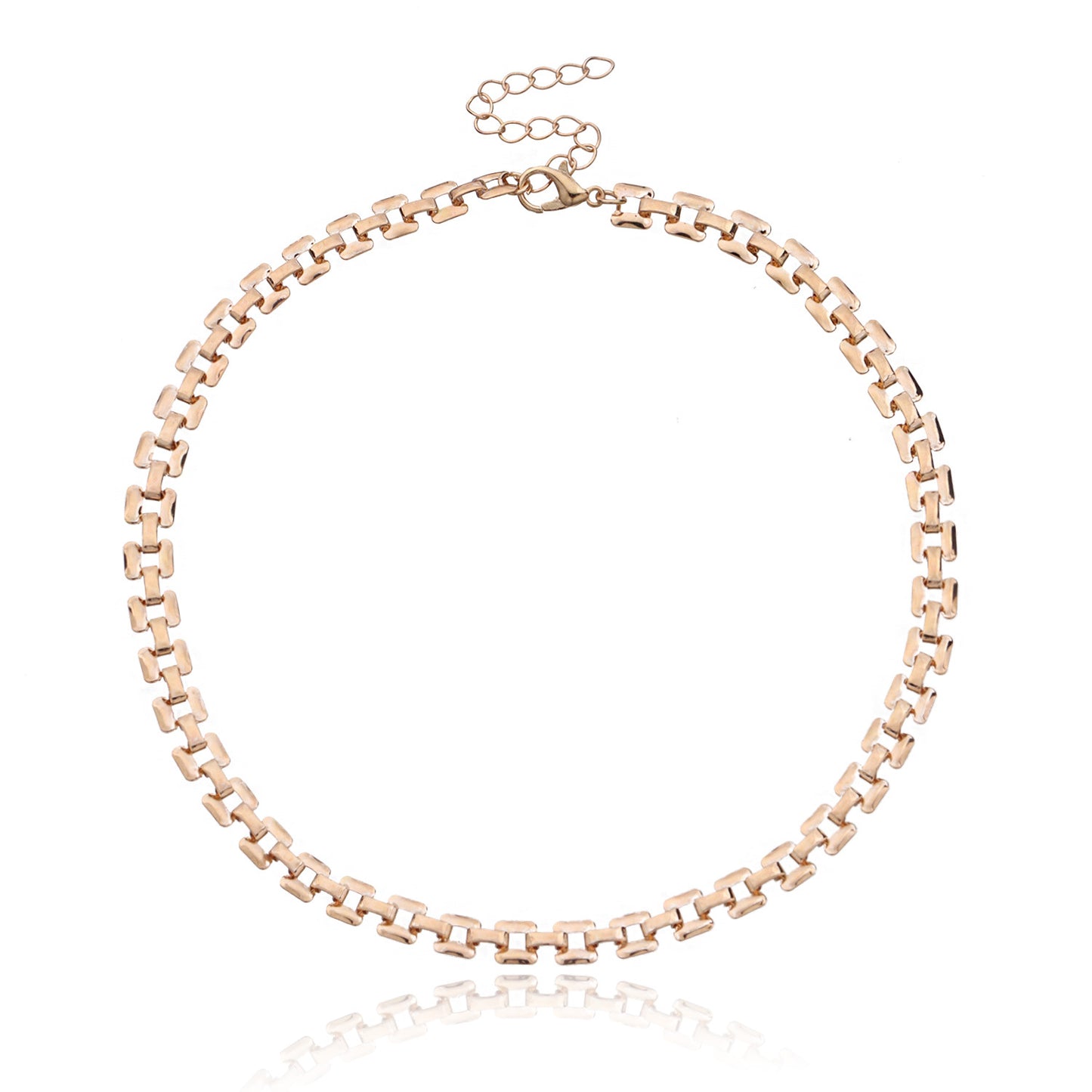 Geometric Pendant Necklace for Women, Alloy Jewelry with Plated Finish, Fashionable Minimalist Chain Accessory