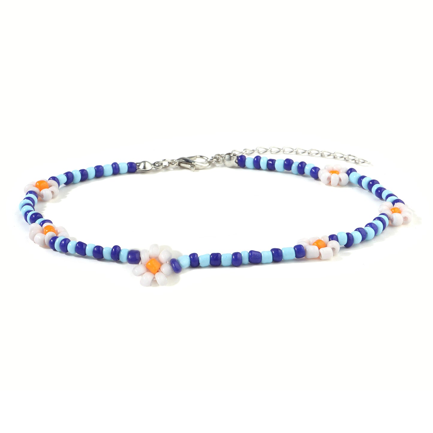 Floral Alloy Women's Beach Anklet Minimalist Stylish Jewelry for Travel Gift Wedding Anniversary