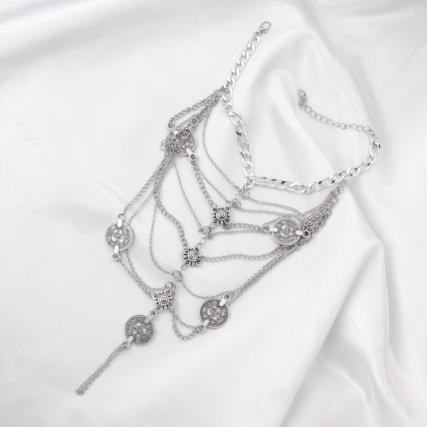 Punk Vintage Geometric Anklet for Women Alloy