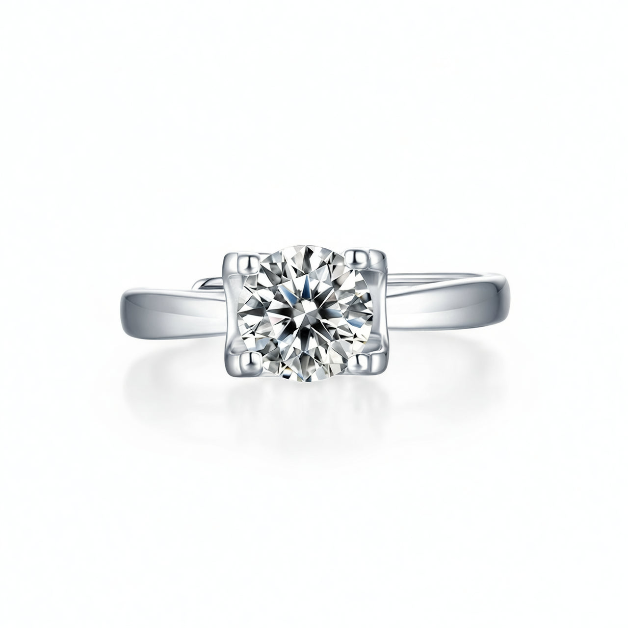 Anillo estilo INS Moissanita color D con cabeza de toro, plata de ley 925, chapado en oro de 18 quilates, joyería geométrica para mujer