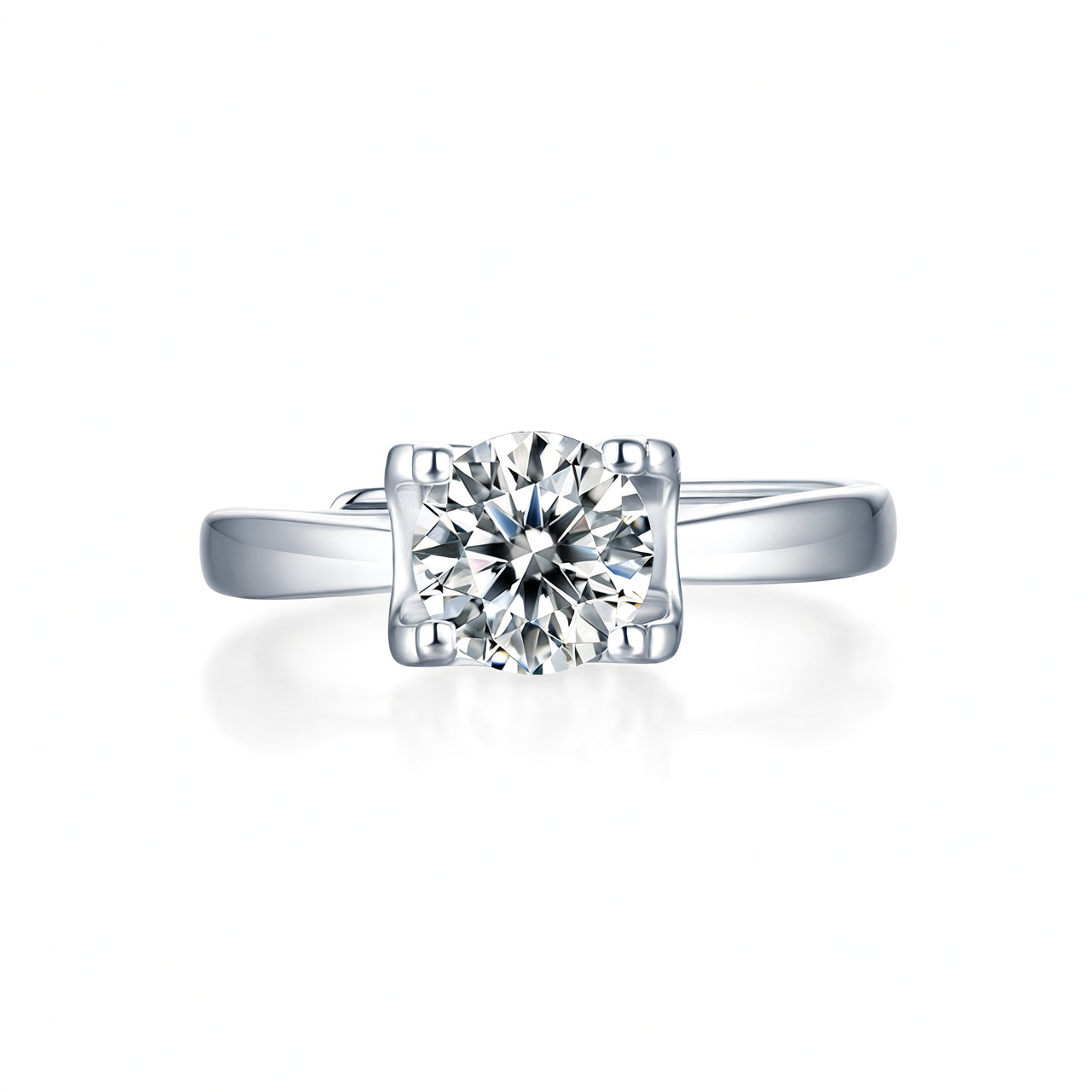 Anillo estilo INS Moissanita color D con cabeza de toro, plata de ley 925, chapado en oro de 18 quilates, joyería geométrica para mujer