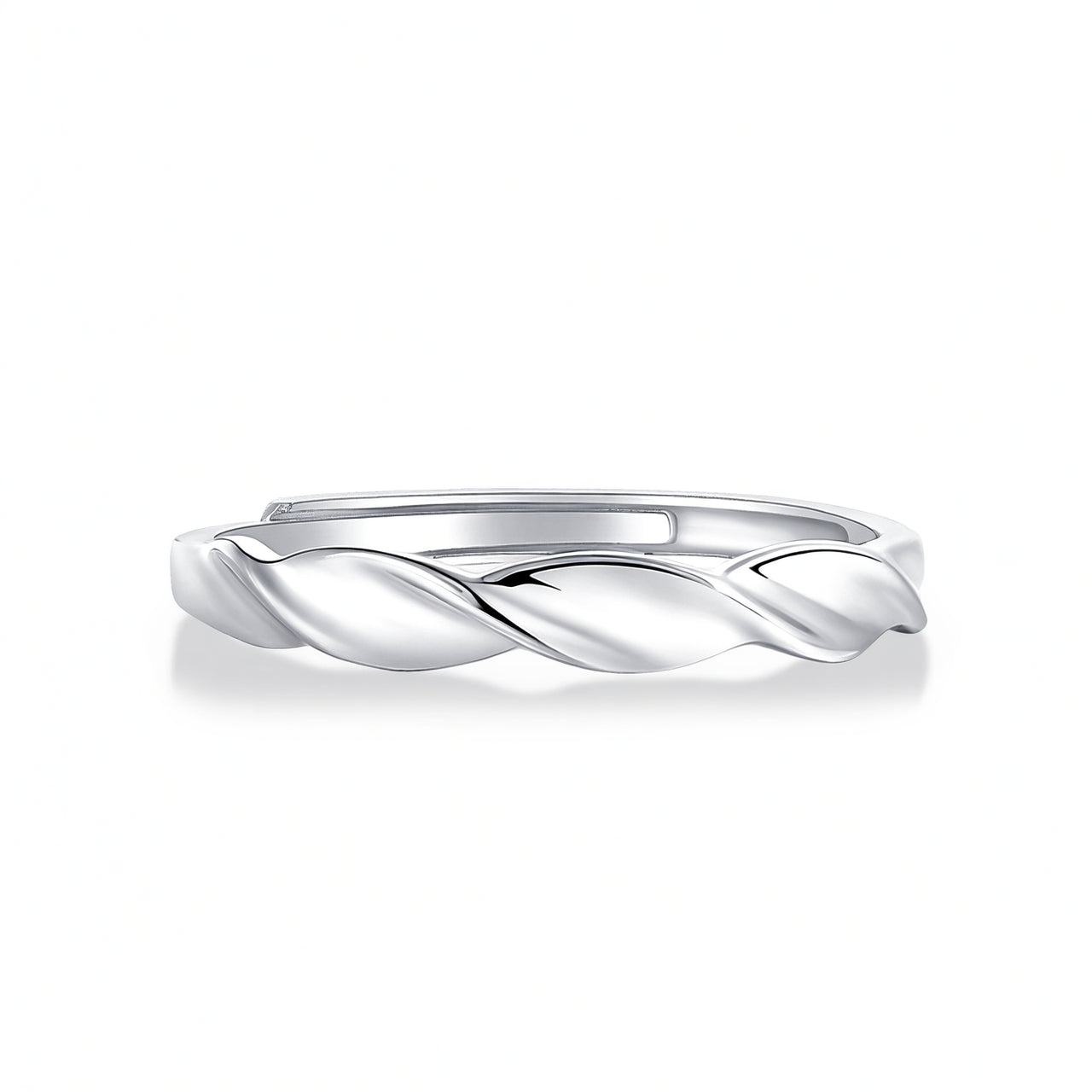 Sweet Geometric 925 Sterling Silver Gold Plated Moissanite Ring for Couples