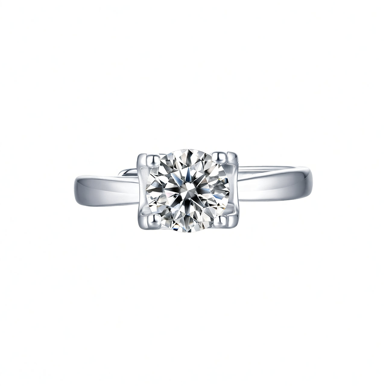 Anillo estilo INS Moissanita color D con cabeza de toro, plata de ley 925, chapado en oro de 18 quilates, joyería geométrica para mujer