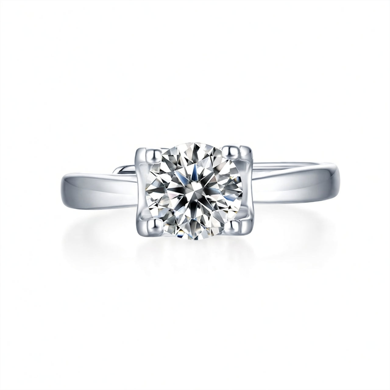 Anillo estilo INS Moissanita color D con cabeza de toro, plata de ley 925, chapado en oro de 18 quilates, joyería geométrica para mujer