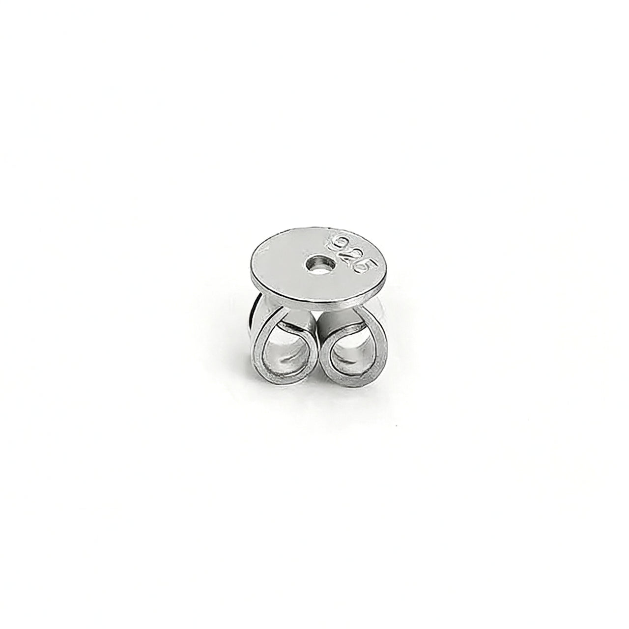 Pendientes de Tuerca con Seis Garras de Moissanita Redonda Color D Chapados en Oro de 18K de Plata de Ley 925 Estilo Ins Geométricos para Mujer