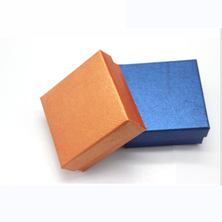 Caja de joyería de papel kraft para anillos, collares, pulseras, pendientes, embalaje de regalo con inserto de espuma