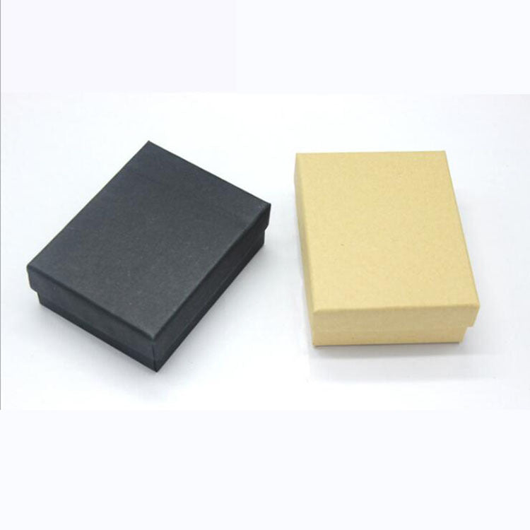 Scatola per gioielli vintage in carta Kraft per anelli, collane, orecchini, confezione regalo, espositore per vendita al dettaglio