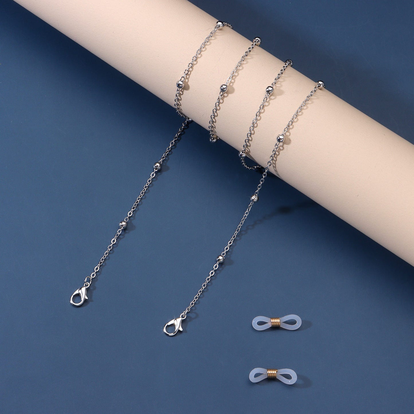 Minimalist Geometric Round Ball Chain Alloy Glasses Chain for Women