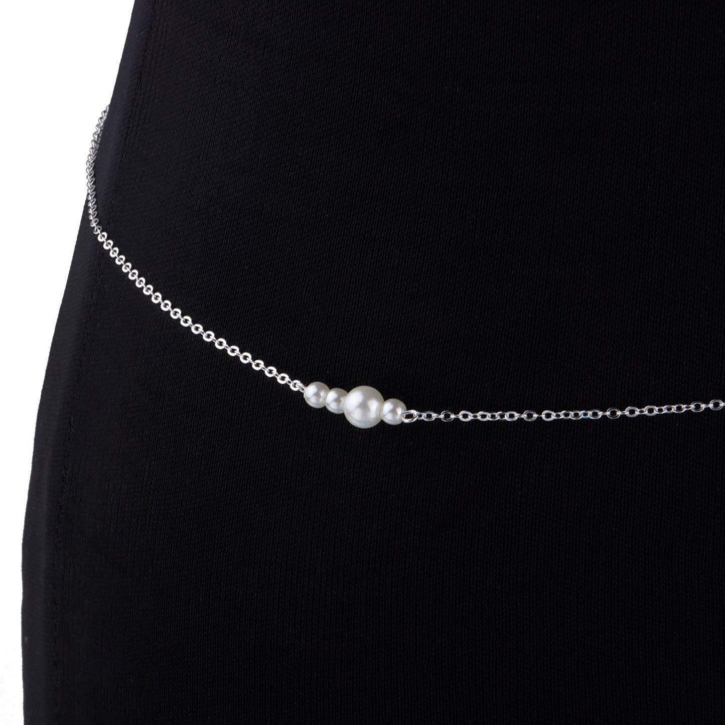 Minimalist Pearl Body Chain for Women with Alloy Clasp