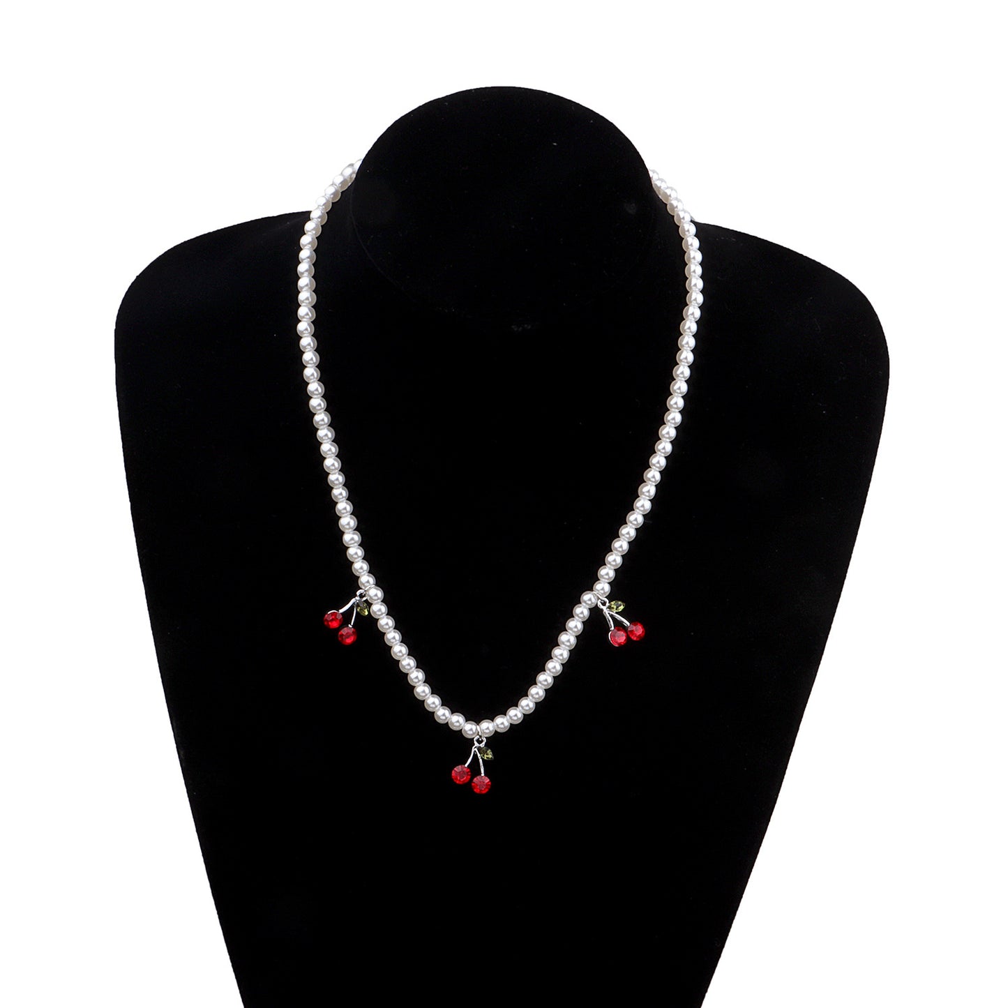 Minimalist Pearl Necklace Women's Geometric Fishline Chain Influecer Style Jewelry